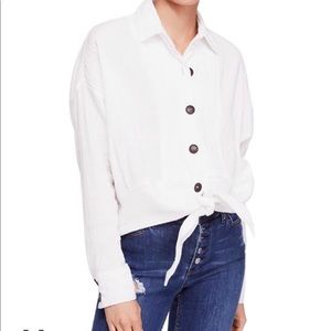 Free People Tie Front Top S (new)